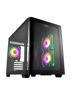 FSP S380 Black, 3x vent., crno, bez napajanja