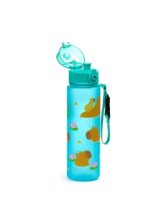 Plastična boca Puckator Capybara s poklopcem na pritiskanje nelomljiva 600ml BOT353