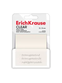 Blok samoljepljivi ErichKrause 75x75mm 20L transparentni 63636