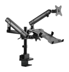 Gembird Desk mounted adjustable monitor arm with notebook tray (full-motion)