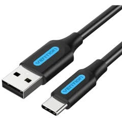 Vention USB 2.0 A Male to C Male 3A Cable 3m, Black