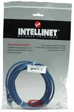 Intellinet Cat5e, CCA, U/UTP, PVC, RJ45, 1m, plavi