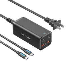 Vention 4-Port USB (C C A A) GaN Charger (100W 100W 18W 18W)