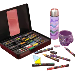 Marker Uni gift set Posca u metalnoj kutiji (mix pc-1m/ pc-3m/pc-5m) groovy colours 20/1 302422188