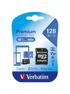 Memorijska kartica Verbatim #44085 micro SDXC 128GB Class10 + Adapter