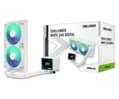 ASRock Challenger White 240 Digital AIO Liquid Cooler