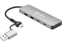 Sandberg USB-C A to 2xUSB-A 2xUSB-C Hub