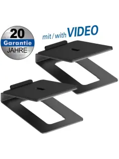 Transmedia 2 speaker tabletop stands, 155x99 mm