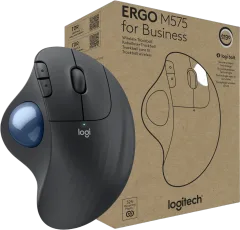 Logitech ERGO M575 Wireless Trackball for Business, Black