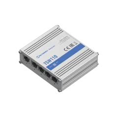 Teltonika TSW110 Industrial Unmanaged Switch, 5 x GbE Ports, Passive PoE