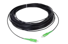 NFO Patch cord, SC APC-SC APC, Singlemode 9 125, G.657A2, Simplex, 15m, DROP Outdoor