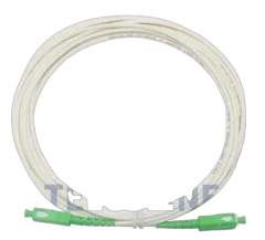 NFO Patch cord, SC APC-SC APC, Singlemode 9 125, G.657B3, Simplex, 1m, LSZH, White