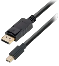 Transmedia DisplayPort plug to Mini DisplayPort plug, 1,0 m