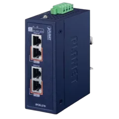 Planet Industrial 2-port Multi-Gigabit 802.3bt PoE Injector Hub