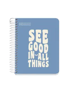 Kolegij blok Miquelrius A6 90g 100L spiralni crte Messages rigid cardboard capri MR4276
