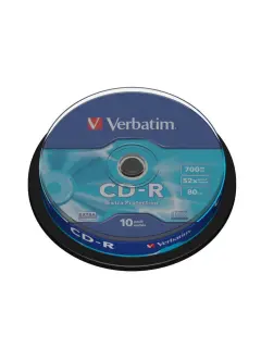 CD-R Verbatim #43437 700MB 52x, Spindle 10/1