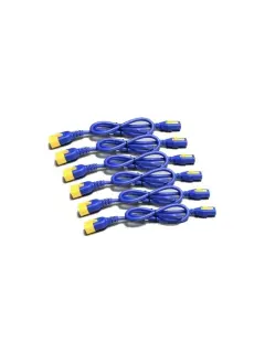 APC Power Cord Kit (6 ea), Locking, C13 TO C14, 0.6m, Blue