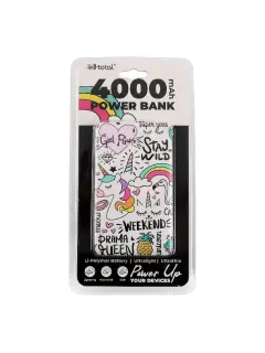 Prijenosni punjač iTotal 4000mAh unicorn CM3418