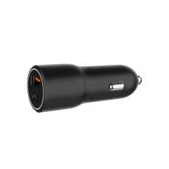Gembird 2-port USB car fast charger, Type-C PD, 38 W, black