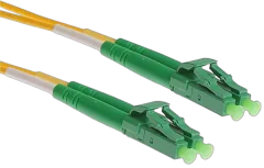 NFO Patch cord, LC APC-LC APC, Singlemode 9 125, G.657A2, Duplex, 1m