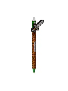 Kemijska olovka Puckator piši briši s Minecraft alatima silikonskim ukrasom sortirano 36/1 PEN275