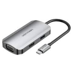 Vention USB-C to HDMI VGA USB 3.0 PD Docking Station 0,15m