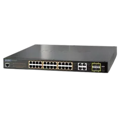 Planet 24-Port RJ45 GbE HP PoE 4x 1G TP SFP Mngd Switch (220W)