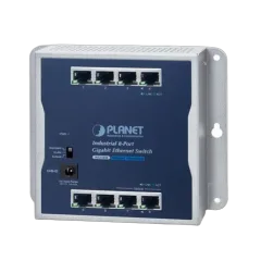 Planet Flat-type Industrial 8-Port 10 100 1000T Wall-mounted Gigabit Ethernet Switch