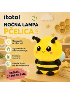 Lampa noćna iTotal silikonska Pčelica XL3225