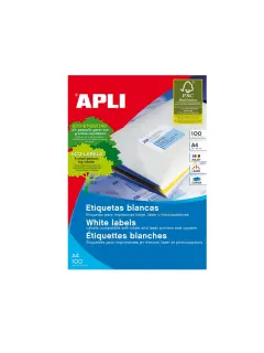 Naljepnica Apli 48,5x16,9mm bijela 100L 01282