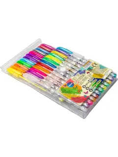 Set rolera u boji Centrum gel 1mm (metalic, neon, glitter)  u PVC vrećici 24/1 89705