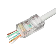 Gembird Cat5e Cat6 pass-through modular UTP plug 8P8C, 50 pcs