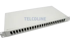 NFO Patch Panel 1U 19" - 24x SC Duplex, Closed, 1 tray