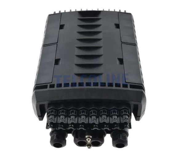 NFO Splice Closure, 4 inputs, 16 outputs, Wall and pole mount