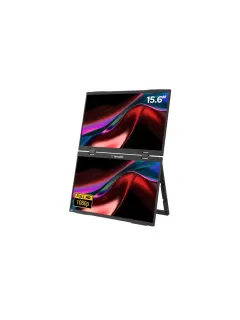 Prijenosni monitor dvostruki 15.6" Verbatim #32403 Full HD 1080p, 2xUSB-C/1xHDMI/1xUSB-A