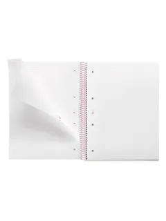 Kolegij blok Miquelrius A4 90g 80L spiralni crte Between the lines Pink MR4520