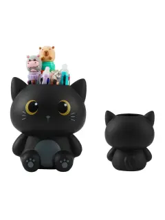Čaša za olovke iTotal Cat crna 3D XL3014