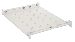 Intellinet 19" Shelf with Variable Rails for Fixed Mounting, Shelf Depth 350 mm, Gray