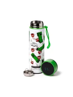 Termalna boca Puckator Minecraft SSS BOOM s digitalnim termometrom 450 ml BOT240