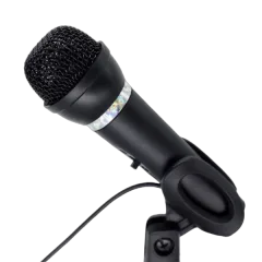 Gembird Condenser microphone with desk-stand, black