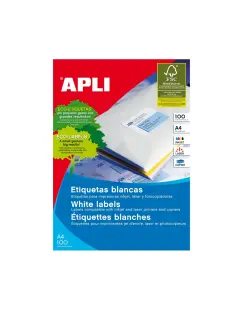 Naljepnica Apli 48,5x25,4mm bijela 100L 3129/1285