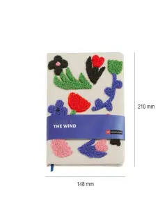 Notes Miquelrius Leaves in the wind A5 80g efekt ručnika čist bež MR8252