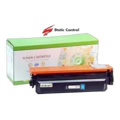 Toner Static Control HP Canon CF411X Cyan