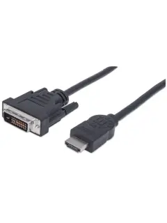 Manhattan kabel HDMI - DVI (24+1) M/M, 1.8m, crni