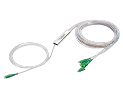 NFO Fiber Optic PLC Splitter, 1:4, Steel Box, SM, G657A, 1,5m, LC APC