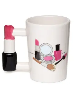 Keramička šalica Puckator s drškom u obliku ruža za usne 400 ml SMUG107