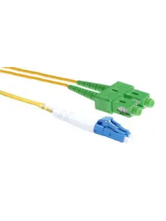 NFO Patch cord, LC UPC-SC APC, Singlemode 9 125, G.657A2, Duplex, 5m