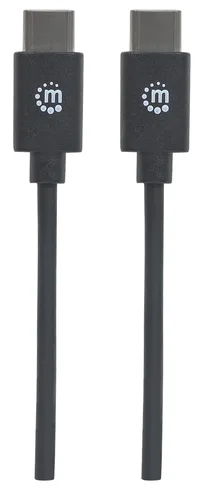 Manhattan kabel USB 2.0 Type-C, 3A, 60W, 2m, crni