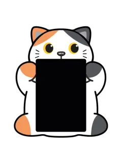 Čarobna ploča iTotal LCD Cat narančasta XL3171