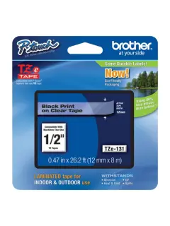 Vrpca Brother p-touch TZE131 12mm black/transparent